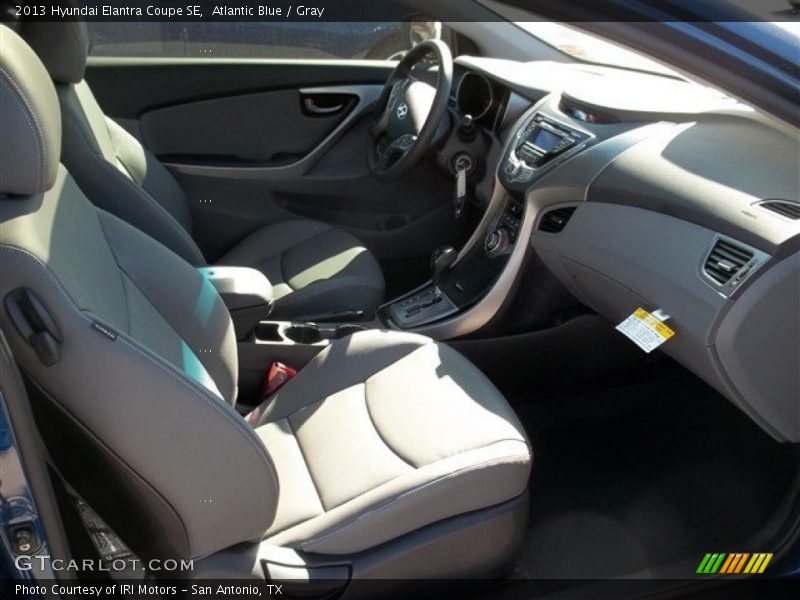 Atlantic Blue / Gray 2013 Hyundai Elantra Coupe SE