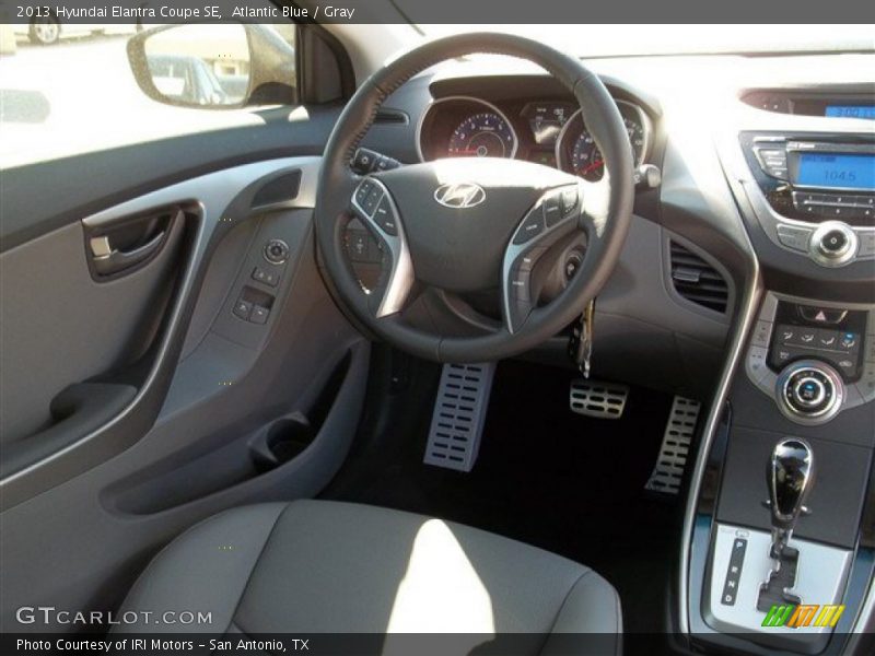 Atlantic Blue / Gray 2013 Hyundai Elantra Coupe SE