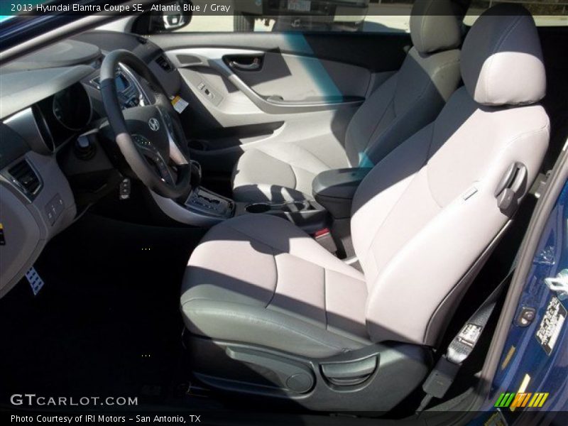 Atlantic Blue / Gray 2013 Hyundai Elantra Coupe SE