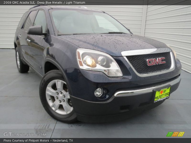 Deep Blue Metallic / Light Titanium 2009 GMC Acadia SLE