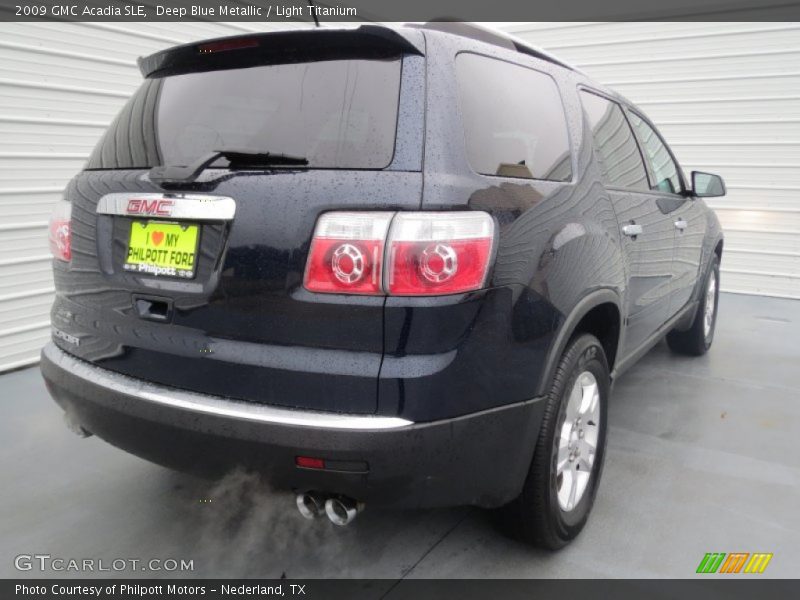 Deep Blue Metallic / Light Titanium 2009 GMC Acadia SLE