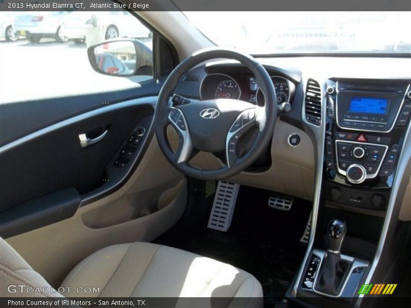 Atlantic Blue / Beige 2013 Hyundai Elantra GT