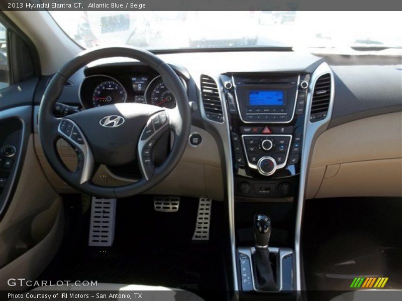 Atlantic Blue / Beige 2013 Hyundai Elantra GT