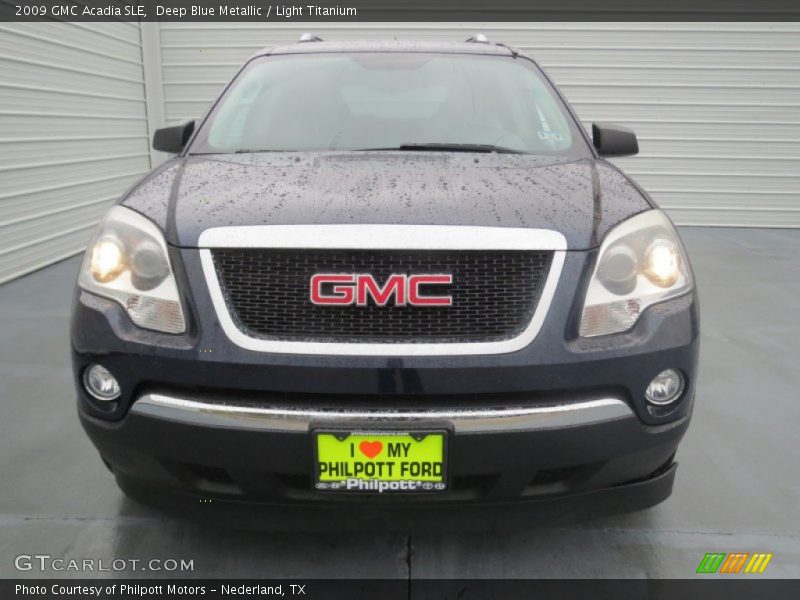 Deep Blue Metallic / Light Titanium 2009 GMC Acadia SLE