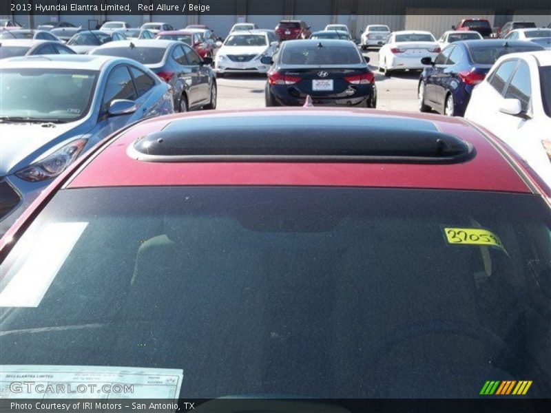 Red Allure / Beige 2013 Hyundai Elantra Limited