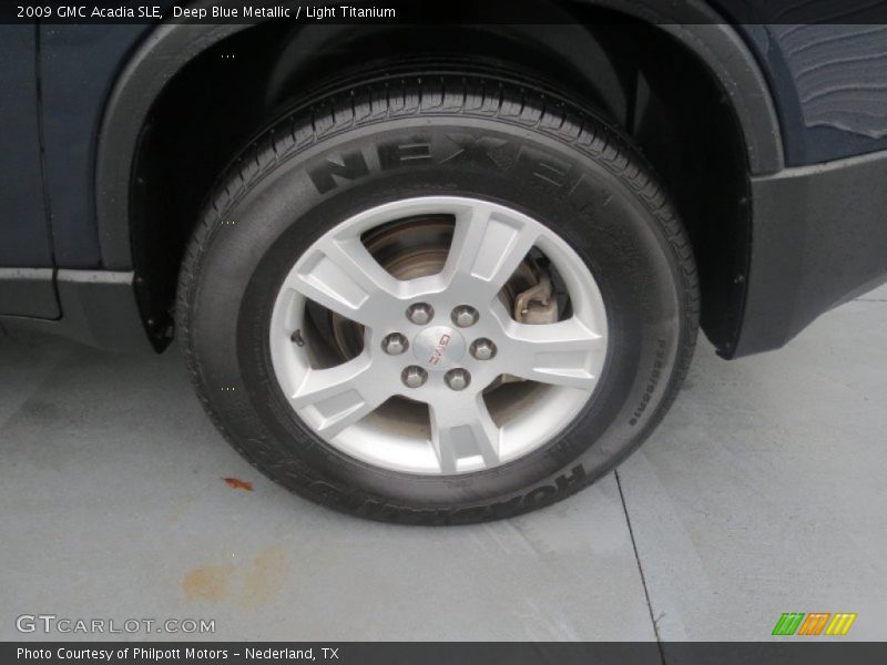 Deep Blue Metallic / Light Titanium 2009 GMC Acadia SLE