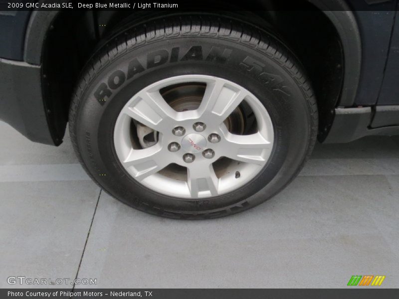Deep Blue Metallic / Light Titanium 2009 GMC Acadia SLE
