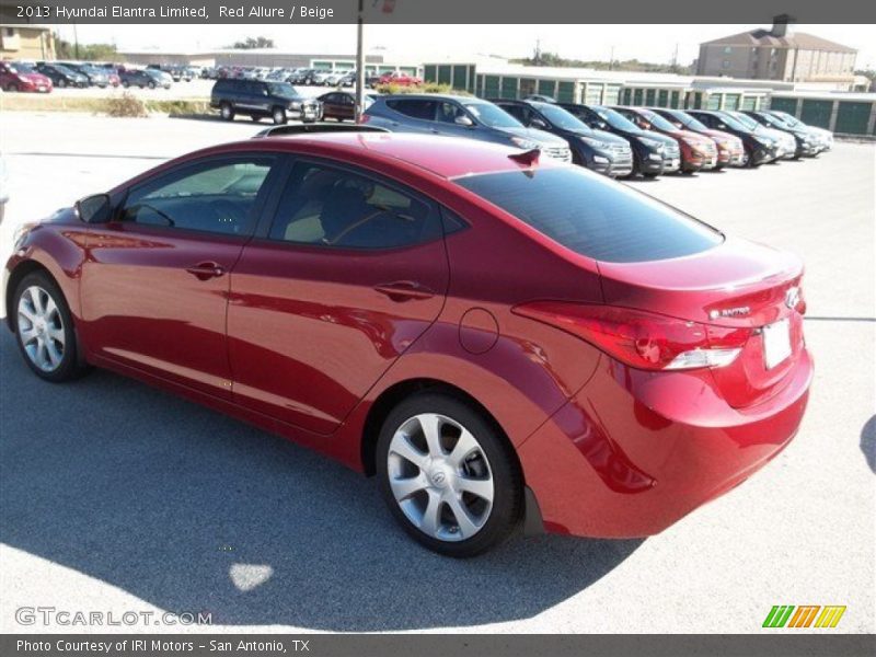 Red Allure / Beige 2013 Hyundai Elantra Limited