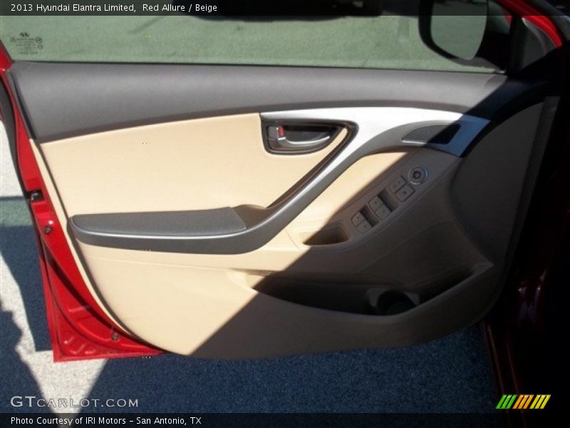 Red Allure / Beige 2013 Hyundai Elantra Limited