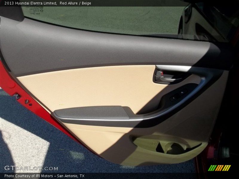Red Allure / Beige 2013 Hyundai Elantra Limited