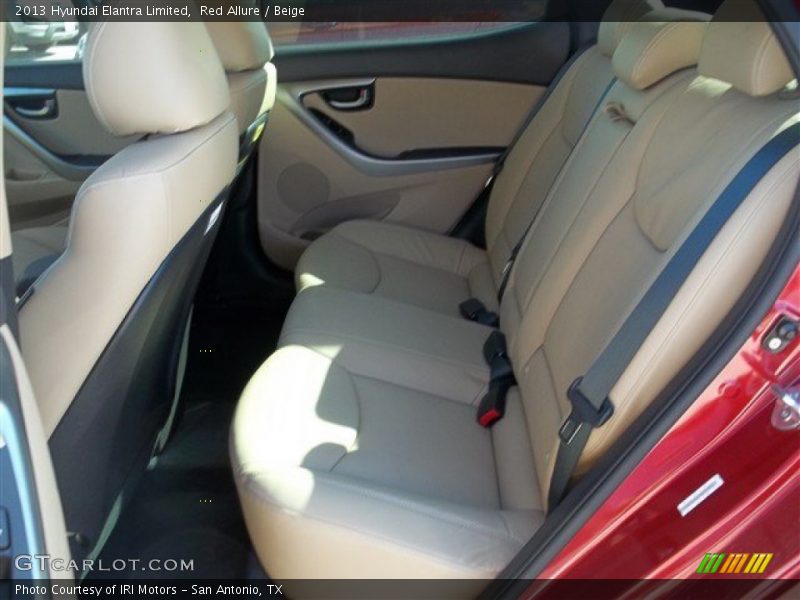 Red Allure / Beige 2013 Hyundai Elantra Limited