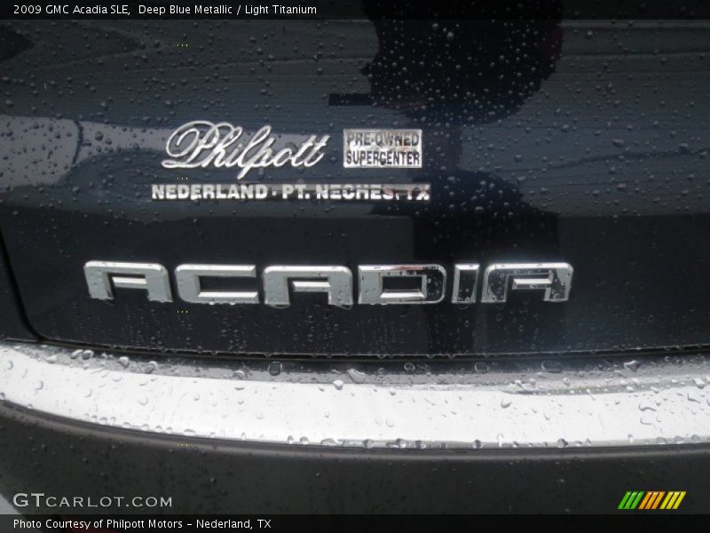 Deep Blue Metallic / Light Titanium 2009 GMC Acadia SLE