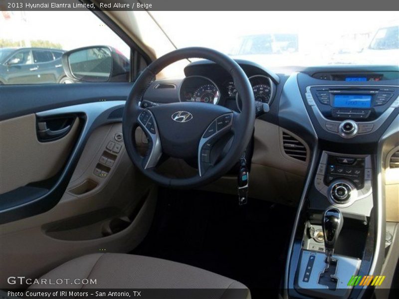 Red Allure / Beige 2013 Hyundai Elantra Limited
