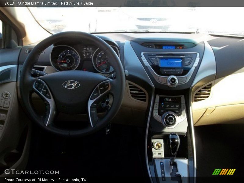 Red Allure / Beige 2013 Hyundai Elantra Limited