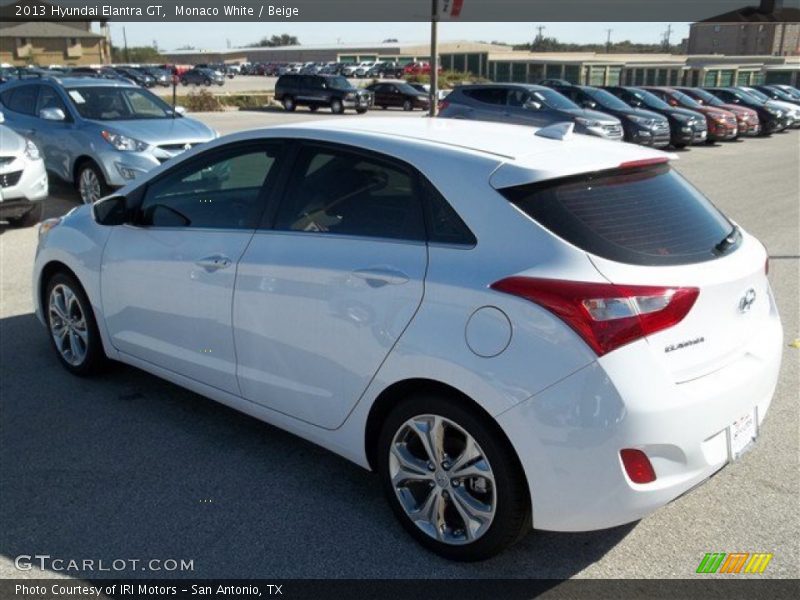 Monaco White / Beige 2013 Hyundai Elantra GT