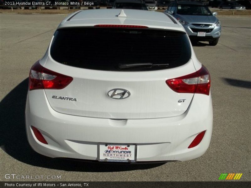 Monaco White / Beige 2013 Hyundai Elantra GT