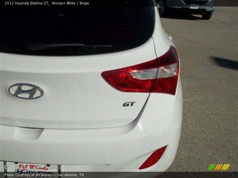 Monaco White / Beige 2013 Hyundai Elantra GT