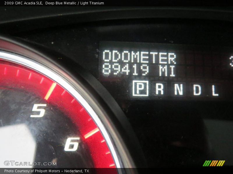 Deep Blue Metallic / Light Titanium 2009 GMC Acadia SLE