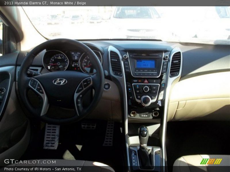 Monaco White / Beige 2013 Hyundai Elantra GT