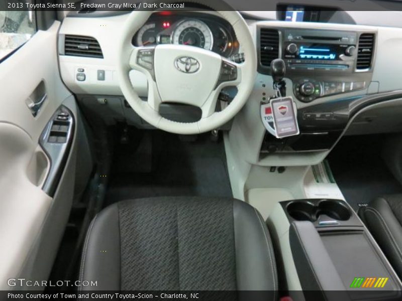 Predawn Gray Mica / Dark Charcoal 2013 Toyota Sienna SE