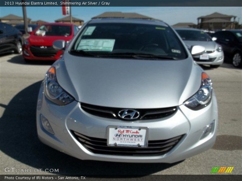 Shimmering Air Silver / Gray 2013 Hyundai Elantra Limited