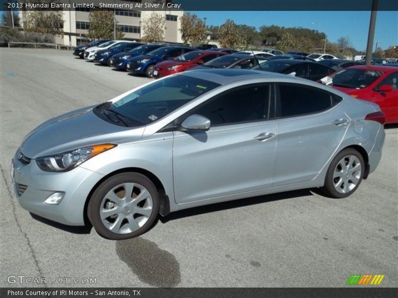 Shimmering Air Silver / Gray 2013 Hyundai Elantra Limited
