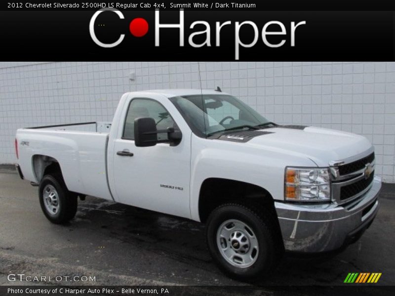 Summit White / Dark Titanium 2012 Chevrolet Silverado 2500HD LS Regular Cab 4x4
