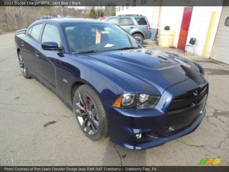 Jazz Blue / Black 2013 Dodge Charger SRT8