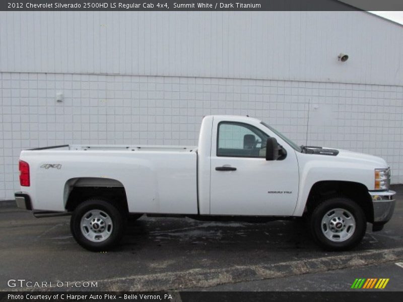 Summit White / Dark Titanium 2012 Chevrolet Silverado 2500HD LS Regular Cab 4x4