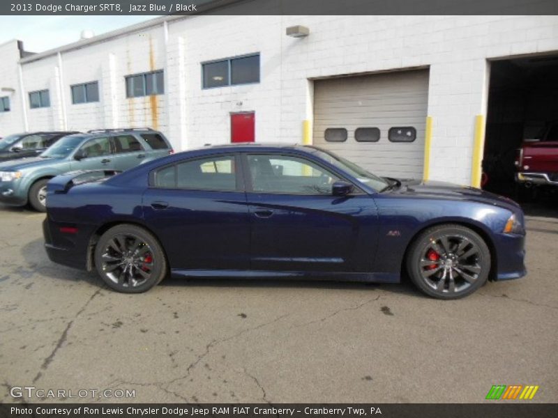 Jazz Blue / Black 2013 Dodge Charger SRT8