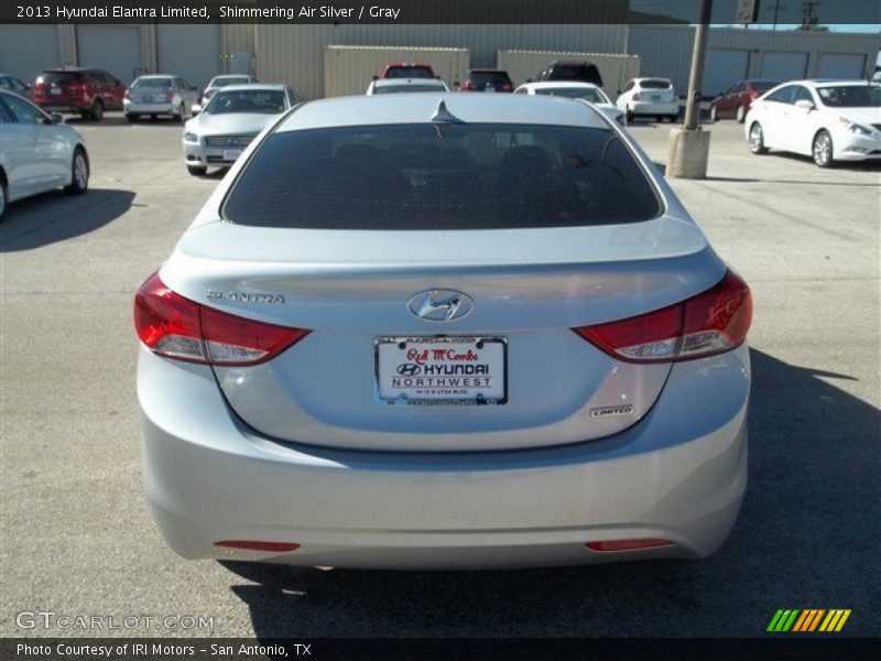 Shimmering Air Silver / Gray 2013 Hyundai Elantra Limited