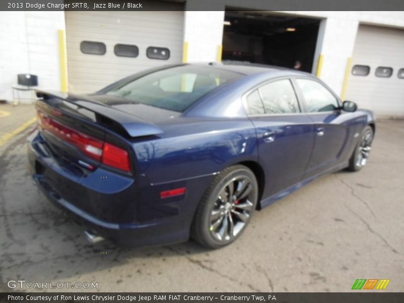 Jazz Blue / Black 2013 Dodge Charger SRT8