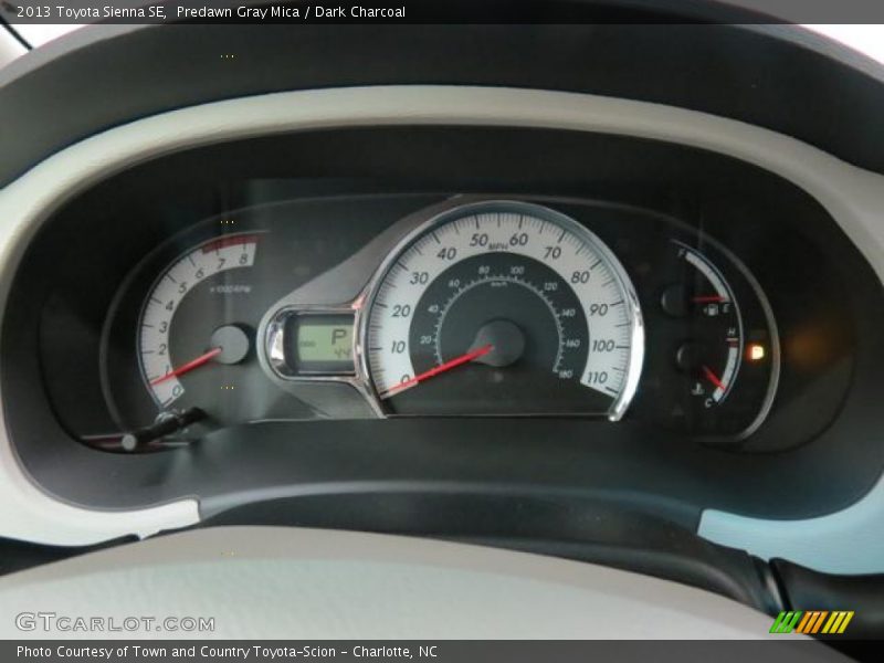 Predawn Gray Mica / Dark Charcoal 2013 Toyota Sienna SE