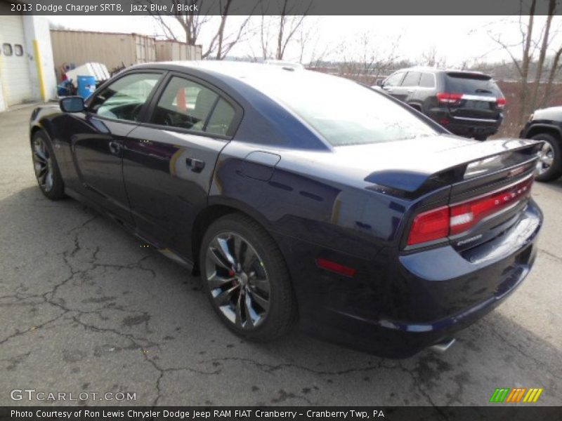 Jazz Blue / Black 2013 Dodge Charger SRT8