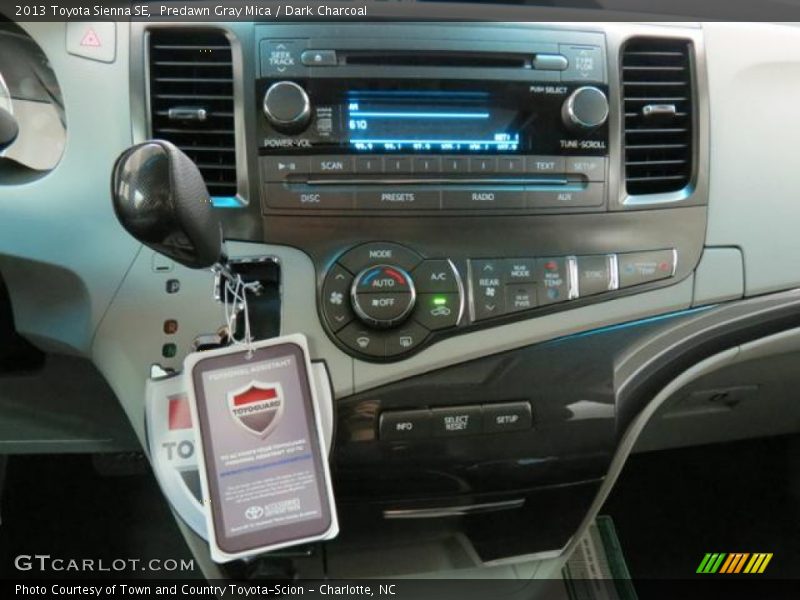 Predawn Gray Mica / Dark Charcoal 2013 Toyota Sienna SE
