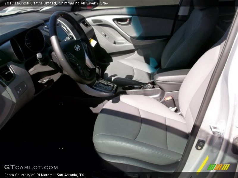 Shimmering Air Silver / Gray 2013 Hyundai Elantra Limited
