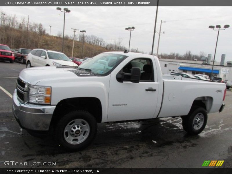 Summit White / Dark Titanium 2012 Chevrolet Silverado 2500HD LS Regular Cab 4x4