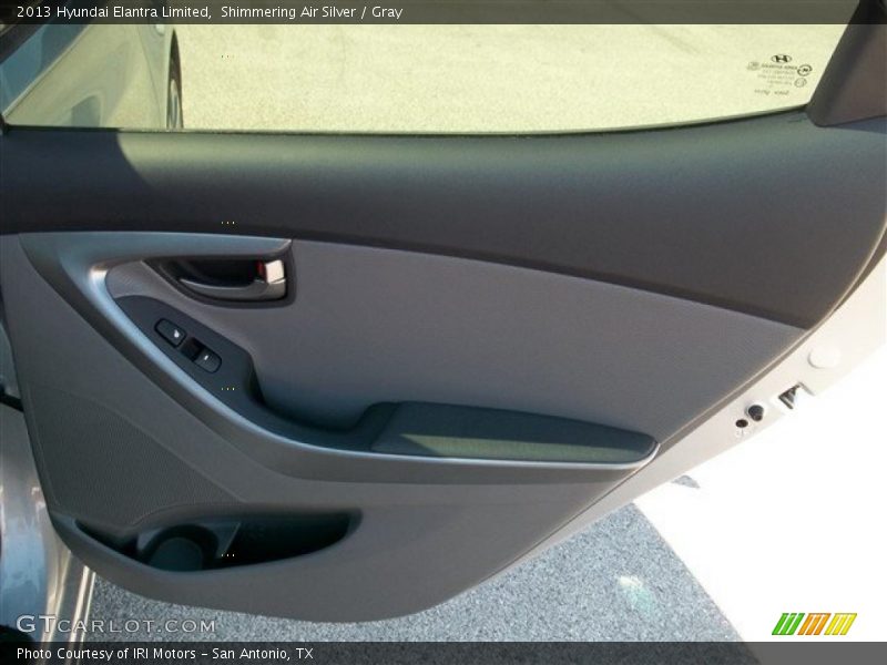 Shimmering Air Silver / Gray 2013 Hyundai Elantra Limited