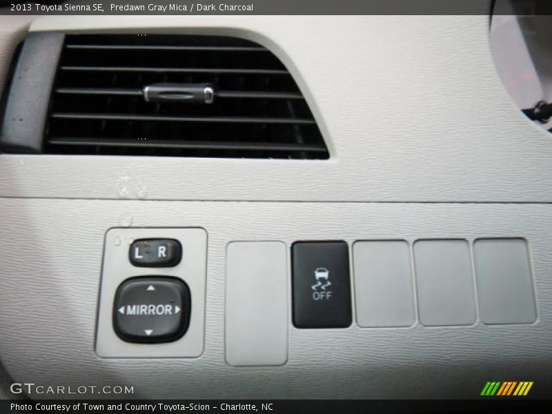 Predawn Gray Mica / Dark Charcoal 2013 Toyota Sienna SE