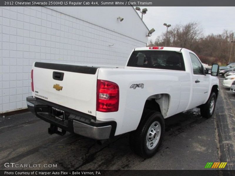 Summit White / Dark Titanium 2012 Chevrolet Silverado 2500HD LS Regular Cab 4x4