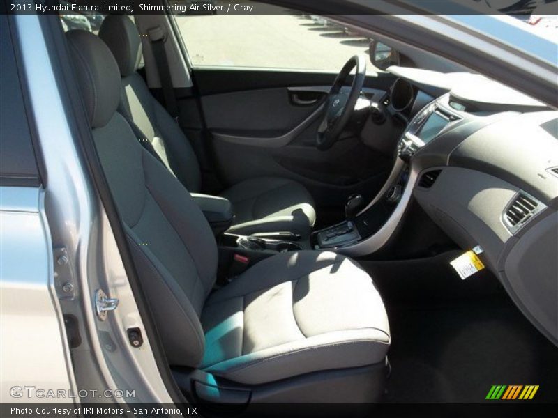 Shimmering Air Silver / Gray 2013 Hyundai Elantra Limited