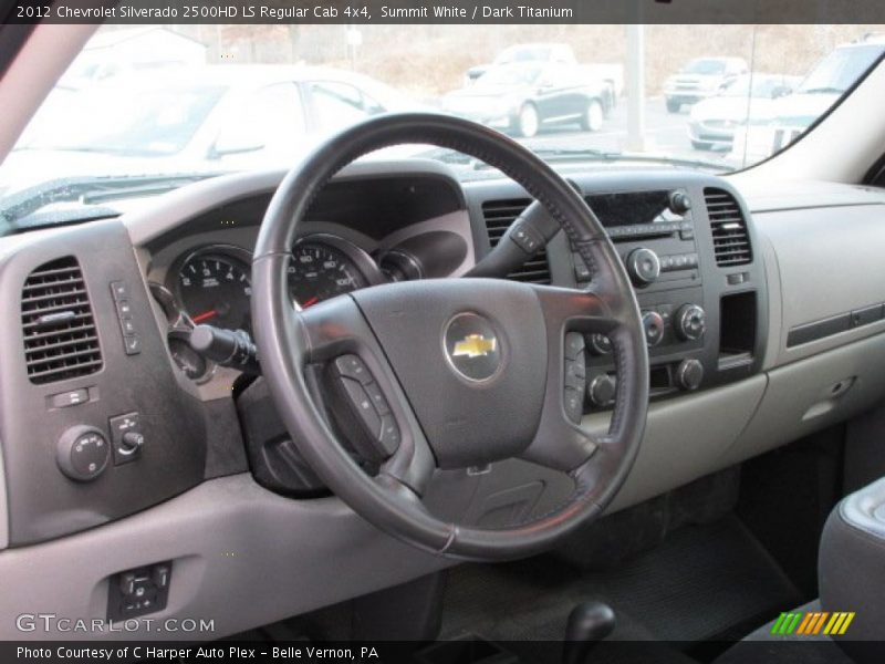 Summit White / Dark Titanium 2012 Chevrolet Silverado 2500HD LS Regular Cab 4x4