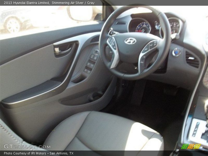 Shimmering Air Silver / Gray 2013 Hyundai Elantra Limited