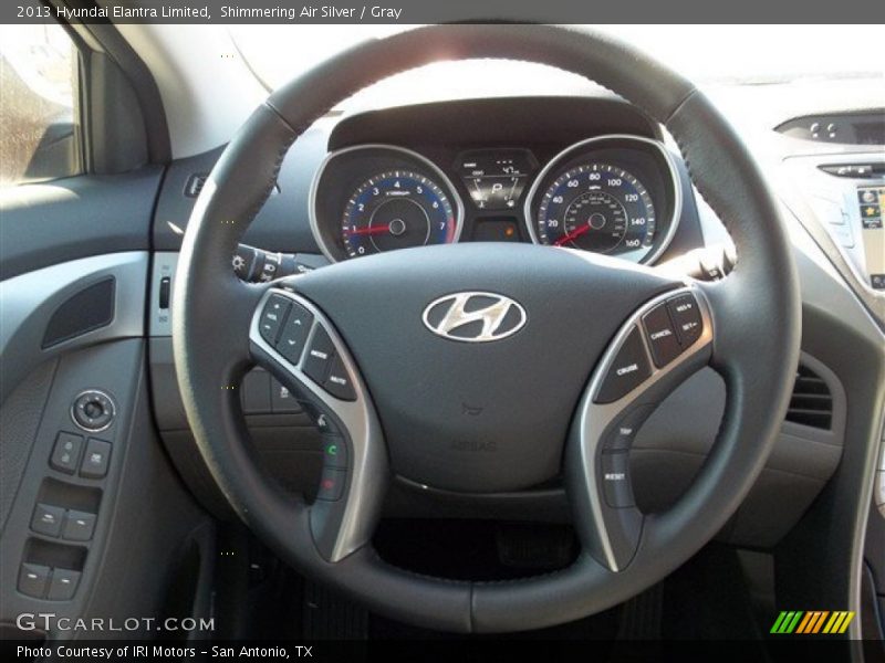Shimmering Air Silver / Gray 2013 Hyundai Elantra Limited