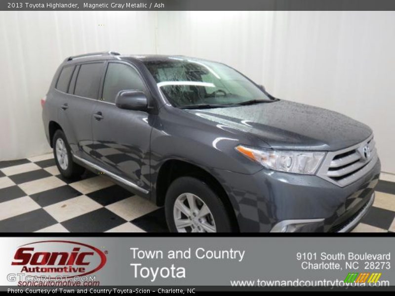 Magnetic Gray Metallic / Ash 2013 Toyota Highlander