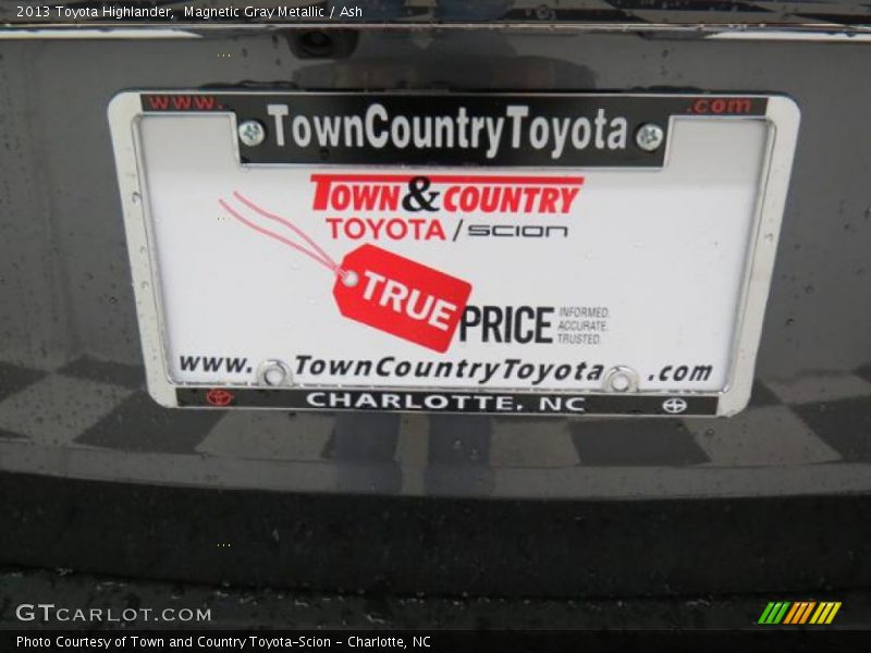 Magnetic Gray Metallic / Ash 2013 Toyota Highlander