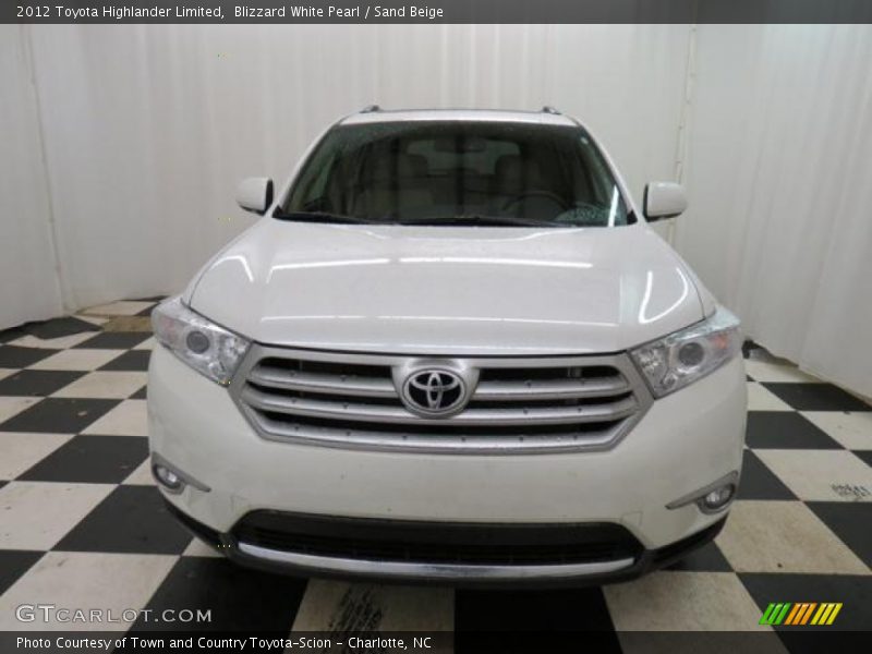 Blizzard White Pearl / Sand Beige 2012 Toyota Highlander Limited