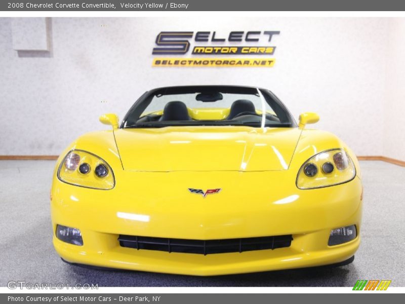 Velocity Yellow / Ebony 2008 Chevrolet Corvette Convertible