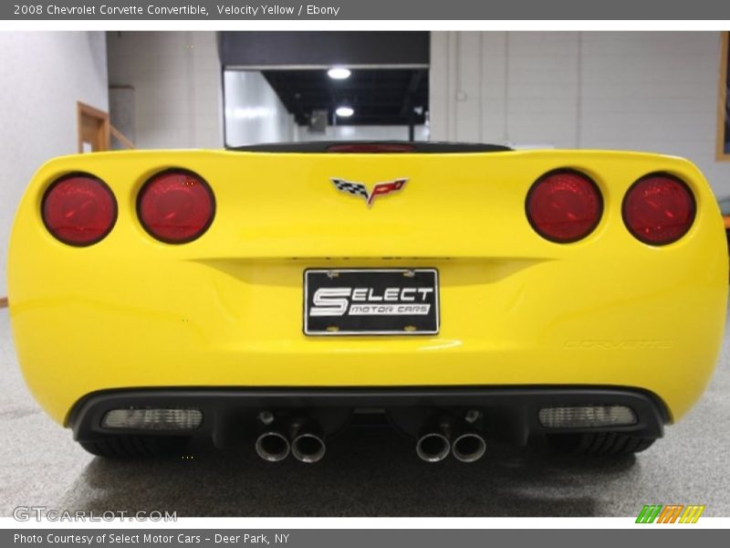 Velocity Yellow / Ebony 2008 Chevrolet Corvette Convertible