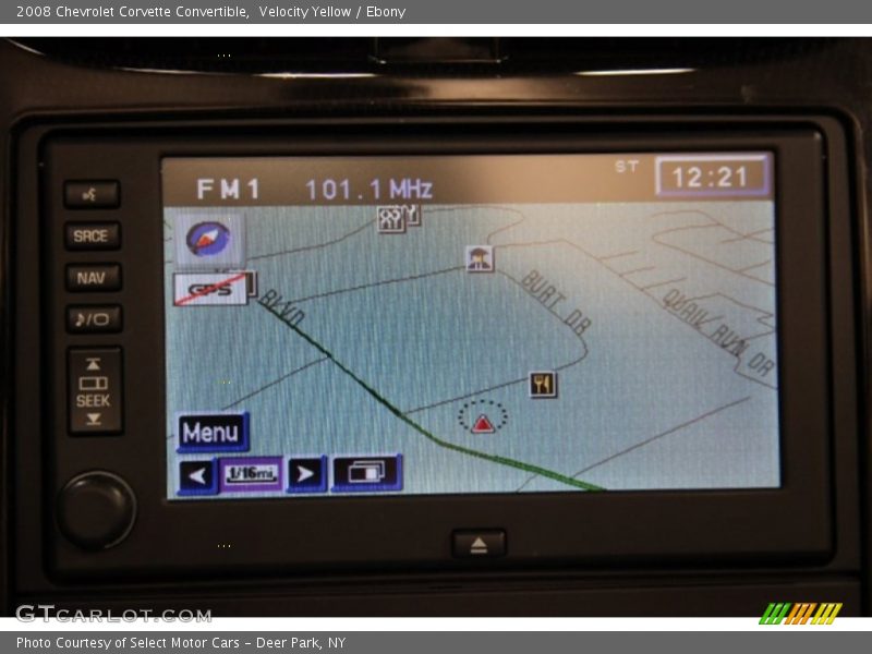 Velocity Yellow / Ebony 2008 Chevrolet Corvette Convertible